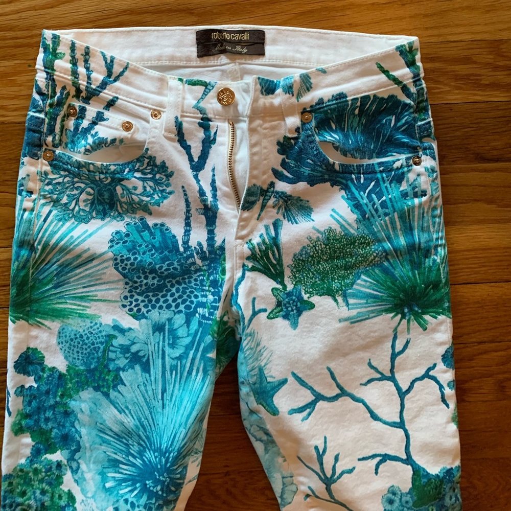 Roberto Cavalli White trousers